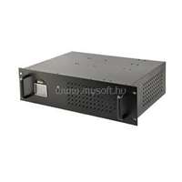 GEMBIRD UPS Rack 19inch 3.4U 1500VA 4xIEC 230V OUT IEC14 IN RJ11 USB LCD szünetmentes tápegység (UPS-RACK-1500)