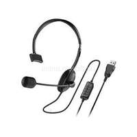 GENIUS HS-100U USB headset (fekete) (GENIUS_31710027400)