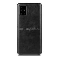 GIGAPACK Műanyag telefonvédő (bőr hatású) FEKETE (GP-92680)