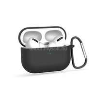 HAFFNER FN0421 fekete szilikon védőtok Apple AirPods Pro 1/2 fülhallgatóhoz (FN0421)
