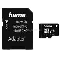HAMA 16GB SD micro (SDHC Class 10 UHS-I) memóriakártya adapterrel (HAMA_124138)