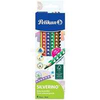 HERLITZ Pelikán Silverino vastag háromszögletű 6db-os vegyes színű színes ceruza (HERLITZ_00700610)