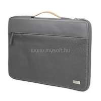 HOCO GT7 tok fekvő, bőr hatású LAPTOP/NOTEBOOK/TABLET (univerzális, 14" méret) SÖTÉTSZÜRKE (HOCO_GT7_GREY)