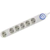 HOME NV 06TK-5/WH/1,5 6 aljzat 5méter 3x1,5 mm2 fehér lábkapcsolós elosztó (HOME_NV_06TK-5/WH/1,5)