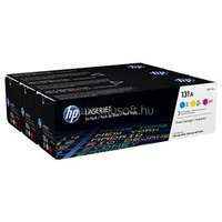 HP 131A Eredeti cián/bíbor/sárga LaserJet multipakk tonerkazetták (3x1800 oldal) (U0SL1AM)