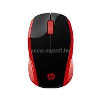 HP 200 vezeték nélküli egér (fekete-piros) (2HU82AA)