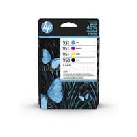 HP 950/951 Eredeti fekete/cián/bíbor/sárga multipakk tintapatronok (1x1000 oldal/3x700 oldal) (6ZC65AE)