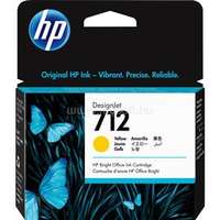 HP 712 Eredeti sárga DesignJet tintapatron (29ml) (3ED69A)