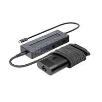 HP kombinált univerzális USB-C-elosztó és -laptoptöltő (9H0H9AA)