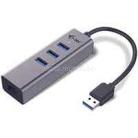 I-TEC USB 3.0 3-PORT HUB + GLAN 3X USB 3.0 RJ-45 SPACE GREY (U3METALG3HUB)