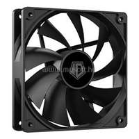 ID-COOLING XF-120-K 12cm ház hűtő ventilátor (35,2dB, max.129,39 m3/h, 4pin, PWM, 12cm, fekete) (XF-120-K)