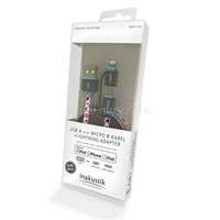 INAKUSTIK 010421075 White Line 75cm Lightning 4 az 1-ben színes adapter (INAKUSTIK_010421075)