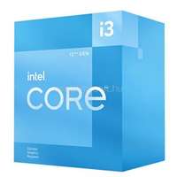 INTEL Core i3-12100F (4 Cores, 12M Cache, 3.30 up to 4.30 GHz, FCLGA1700) Dobozos, hűtéssel, nincs VGA (BX8071512100F)