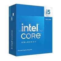 INTEL Core i5-14600KF (14 Cores, 24M Cache, 2.60 up to 5.30 GHz, FCLGA1700) Dobozos, hűtés nélkül, nincs VGA (BX8071514600KF)