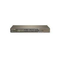 IP-COM G1024F Switch (24 port 1Gbps + 2 port 1Gbps SFP; rackbe szerelhető) (IP-COM_G1024F)
