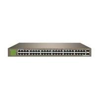 IP-COM Switch - G1050F (48 port 1Gbps + 2 port 1Gbps SFP; 1U fém ház, rackbe szerelhető) (IP-COM_G1050F)