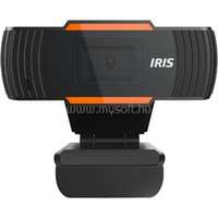 IRIS W-13 mikrofonos fekete/narancs webkamera (IRIS_W-13)