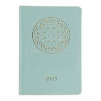 KALENDART Pastel 2023-as P012 B6 heti beosztású zöld határidőnapló (23T012P-006)
