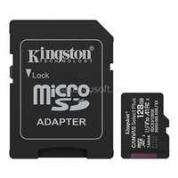 KINGSTON Canvas Select Plus Gen3 MicroSDXC 128GB Class 10, UHS-I, U1 V10 A1 memóriakártya + adapter (SDCS3/128GB)