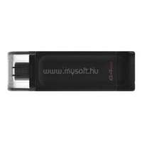 KINGSTON DT 70 USB3.2 Type-C 64GB pendrive (fekete) (DT70/64GB)