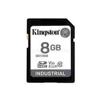 KINGSTON INDUSTRIAL SDHC 8GB Class10 -UHS-I U3 V30 A1 memóriakártya (SDIT/8GB)