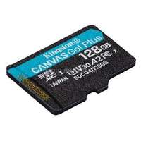 KINGSTON memóriakártya 128GB microSDXC Canvas Go Plus Gen 4 - Class 10, A2, - adapter nélkül (SDCG4/128GBSP)