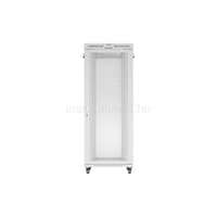 LANBERG 19" szabadon álló rack szekrény 42U/800X1000 perforált ajtó, lapraszerelt, LCD kijelző (szürke) (FF01-8042-23SL)