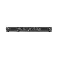 LANBERG AK-1203-B 19" rack szekrényekhez 1U magasságú B típusú fésűs kábelrendező panel (fekete) (AK-1203-B)