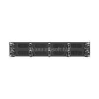 LANBERG AK-1204-B 19" rack szekrényekhez 2U magasságú B típusú fésűs kábelrendező panel (fekete) (AK-1204-B)