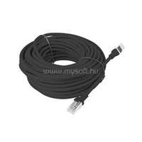 LANBERG patch kábel Cat5e UTP 15 m (fekete) (PCU5-10CC-1500-BK)