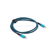 LANBERG USB-C (M/M) 4.0 kábel 0.5 m, 240W 8K 60 Hz, (fekete-kék) (CA-CMCM-44CU-0005-BK)