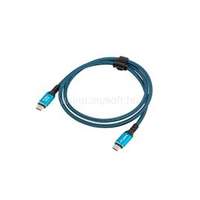 LANBERG USB-C (M/M) 4.0 kábel 1 m, 240W 8K 60 Hz, fekete-kék (CA-CMCM-45CU-0010-BK)