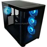 LC POWER Gaming 8001B Pro-Storm Dark fekete (táp nélküli) ablakos ATX ház (LC-8001B-ON)