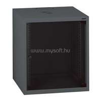 LEGRAND Rackszekrény - 10" fali kivitel (6U, 362x320x300, antracit, egyrekeszes, üvegajtós, készre szerelt, max: 12 kg) (LEGRAND_646230)