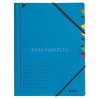 LEITZ karton, A4, regiszteres, 7 részes gumis mappa (kék) (LEITZ_39070035)