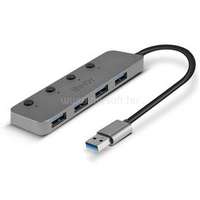 LINDY 4 Port USB 3.0 Hub with On/Off Switches (LINDY_43309)