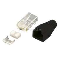 LOGILINK RJ45 csatlakozódugasz, árnyékolt Cat6 fekete 100db (LOGILINK_MP0022)
