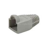 LOGILINK RJ45 feszültségmentesítő védőburkolat, 6,5 mm, szürke, 50 db (LOGILINK_MP0063)