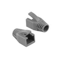 LOGILINK RJ45 feszültségmentesítő védőburkolat, 8 mm, szürke, 50 db (LOGILINK_MP0035)