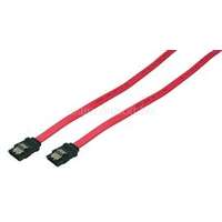 LOGILINK SATA kábel, SATA/M - SATA/M, 6 Gbps, piros, 0,3 m (LOGILINK_CS0009)