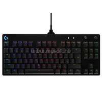 LOGITECH G Pro (GX Blue Clicky switch) gamer vezetékes billentyűzet angol lokalizáció (fekete) (920-009426)