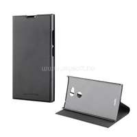 MADE FOR XPERIA tok álló, bőr hatású (FLIP, oldalra nyíló, asztali tartó) FEKETE (SIM1280B)
