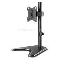 MANHATTAN asztali állvány - 1db monitor részére (min.VESA:75x75, 17"-27"-ig, 360° fordítás, kábel rendező,7kg, fekete) (MANHATTAN_462037)