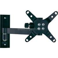 MANHATTAN TV állvány - Fali, csuklós TV állvány (egy karos) Fekete (max.VESA:100x100)(13"-27"-ig) (MANHATTAN_423700)