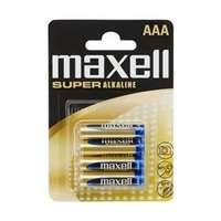 MAXELL Elem - Szuper Alkáli elem, 4db AAA (LR03), 1,5V (no mercury) (MAXELL_18731)