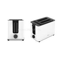 MIDEA MT-RP2L09W kenyérpirító, teljesítmény: 950W, 6 pirítási fokozat, stop/újramelegítés/kiolvasztás, megszakítás 1,4kg (MT-RP2L09W)