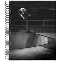 MIQUELRIUS Skate Park A5 4x35 lap kockás spirálfüzet (A15296RP27)