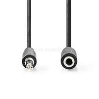 NEDIS 3,5mm jack hosszabító hábel, 3,5mm sztereó jack dugó - 3,5mm sztereó jack aljzat, hossz 5m, CAGL22050BK50 (CAGL22050BK50)