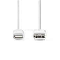 NEDIS CCGL39300WT10 USB 2.0, Apple Lightning 8-Pin kábel MFI engedélyes Apple chipkészlettel, 1m (CCGL39300WT10)