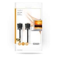 NEDIS CCGP59100BK20, VGA kábel, VGA dugó VGA anya Nikkelezett Maximális felbontás:1280x800 2,00 m Kerek ABS fekete (CCGP59100BK20)